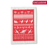 Christmas Aircraft Tea Towel