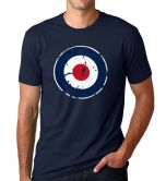 RAF Roundel Distressed T-Shirt Dark Navy