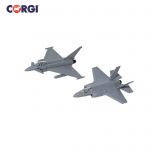 CORGI DEFENCE OF THE REALM F35 AND EUROFIGHTER TYPHOON DIE CAST MODEL