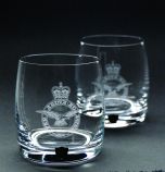 RAF Crest Pair of Whisky Glasses