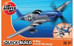 Airfix Quick Build D-Day Mustang Construction Model Set