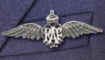 RAF Wings Sweetheart Silver Brooch