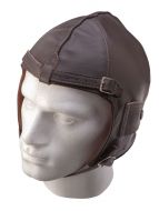 Leather Pilot Helmet - Brown
