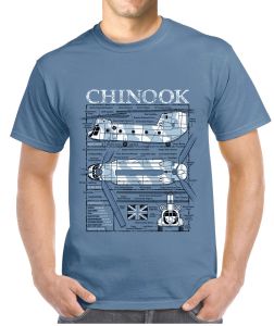 Chinook Plan T-Shirt Blue