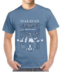 Halifax Plan T-Shirt Blue