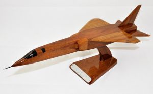 Wooden High Gloss TSR2 Model With Engraved Plaque
