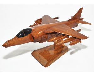 Wooden High Gloss Harrier Model With Plaque