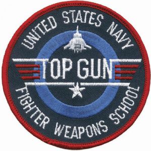 Top Gun Round Cloth Badge