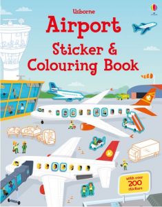 Airport Sticker Colouring Book by Simom Tudhope