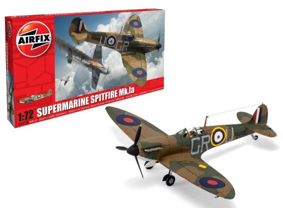Airfix 1:72 A01071B Supermarine Spitfire MkIa Classic Kit 