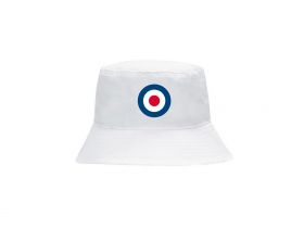 Roundel Bucket Hat - White