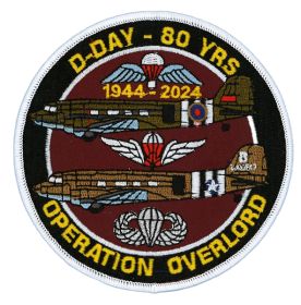 D-DAY 80th Anniversary Operations Overlord Embroidered Cloth Badge