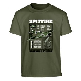 Kids Spitfire T-shirt - Olive Green