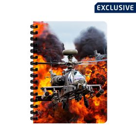 RAF Museum 3D Apache Explosion Notebook