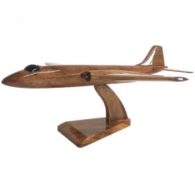 Wooden High Gloss English Electric Canberra Model With Engraved Plaque