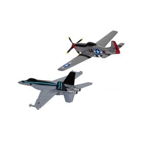 Top Gun Maverick&#039;s F/A-18 Hornet and P-51D Mustang Die Cast Model