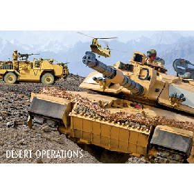 3D Desert Operations Postcard
