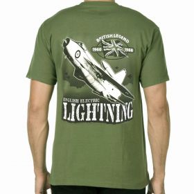 Adult Electric Lightning Action T-Shirt Green