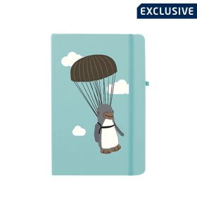 Percy The Parachuting Penguin A5 Notebook