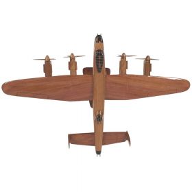 Wooden High Gloss Lancaster Model with Engraved Plaque