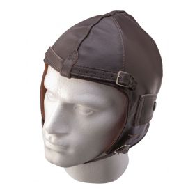 Leather Pilot Helmet - Brown