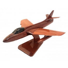 Wooden High Gloss Hawker Hunter Model With Plaque