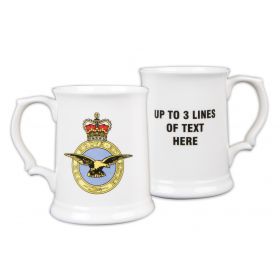 RAF Crest Personalised Pint Tankard