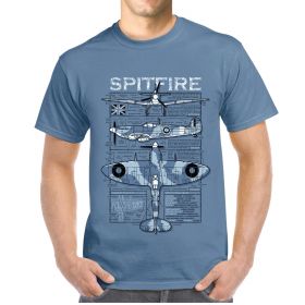 Spitfire Plan T-Shirt Blue