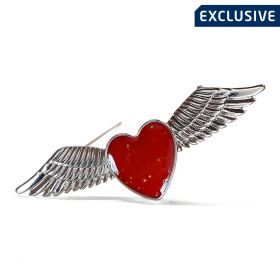Wings And Heart Sweetheart Brooch
