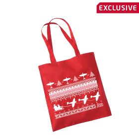Christmas Aircraft Tote Bag